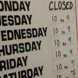 Posted Business Hours as of 12/29/2016