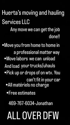 Huertas moving and hauling