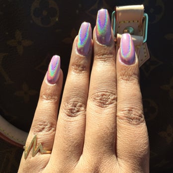 Amazing Nails 2042 Photos 191 Reviews Nail Salons 5861 Photo Of Amazing Nails Newark Ca United States Pink Holographic Chrome