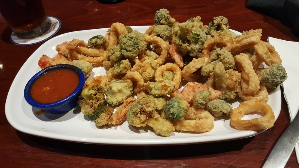 crispy calamari and vegetables red lobster