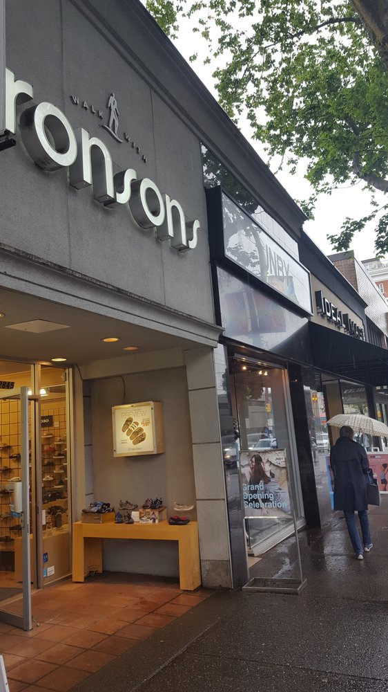 Ronsons Shoe Stores 2845 Granville Street, South Granville