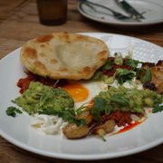 Roberta's - Brooklyn, NY, United States. Ojalda - fried egg, chorizo, potato and crema