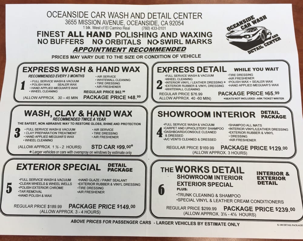 Oceanside Car Wash &amp; Detail Ctr Car Wash Oceanside