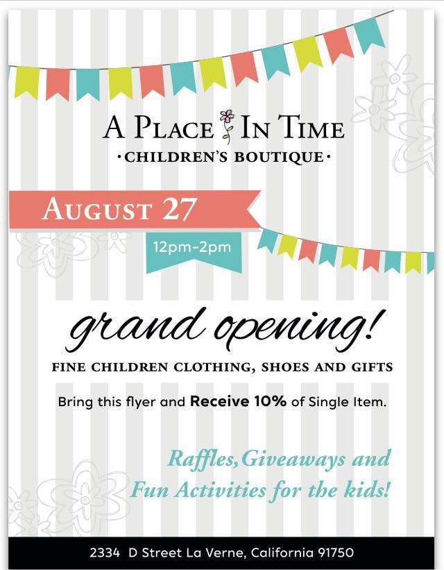 boutique grand opening flyer