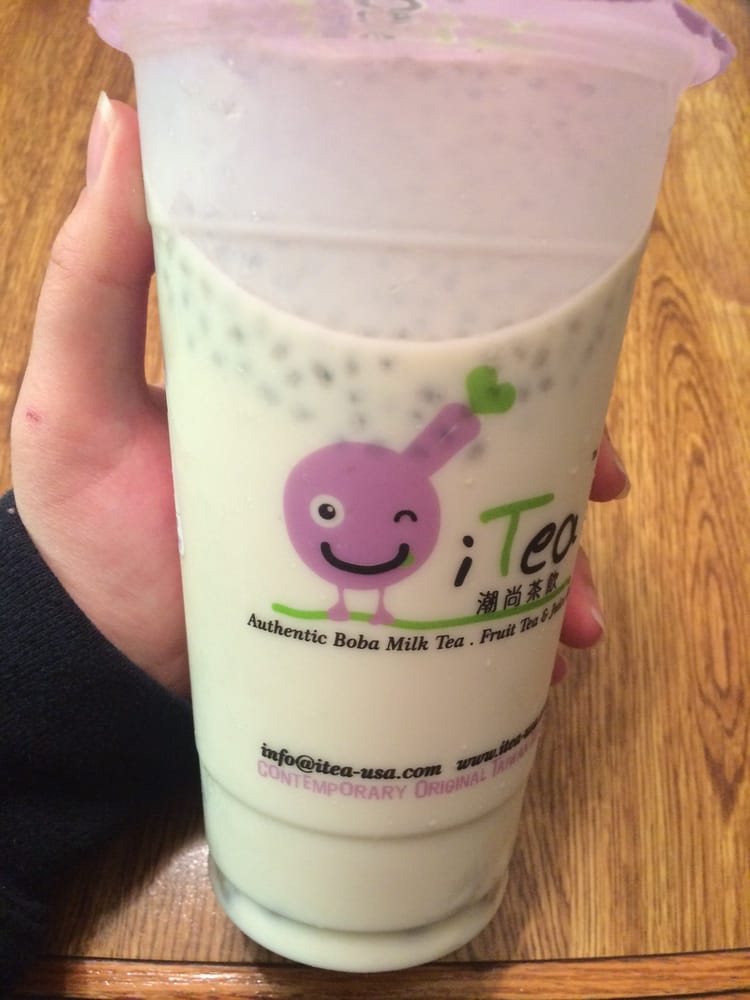 M2 honey brown rice milk tea with chia seeds and agar boba Yelp