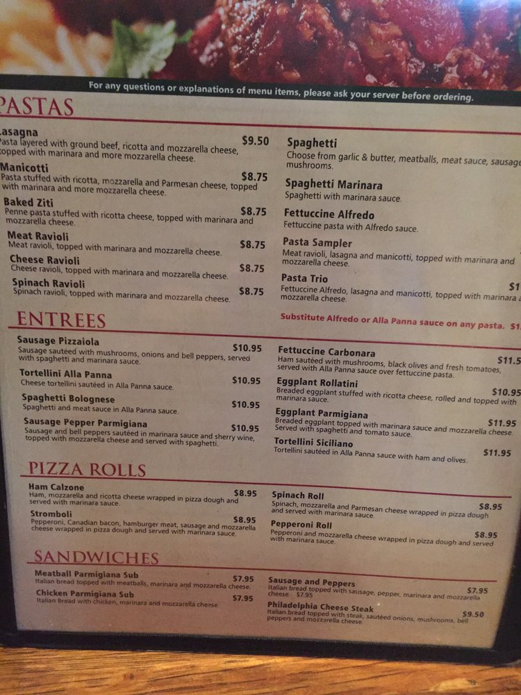Online Menu Of Anthonys Italian Restaurant Fort Smith Arkansas Menu Of Anthonys Italian Restaurant