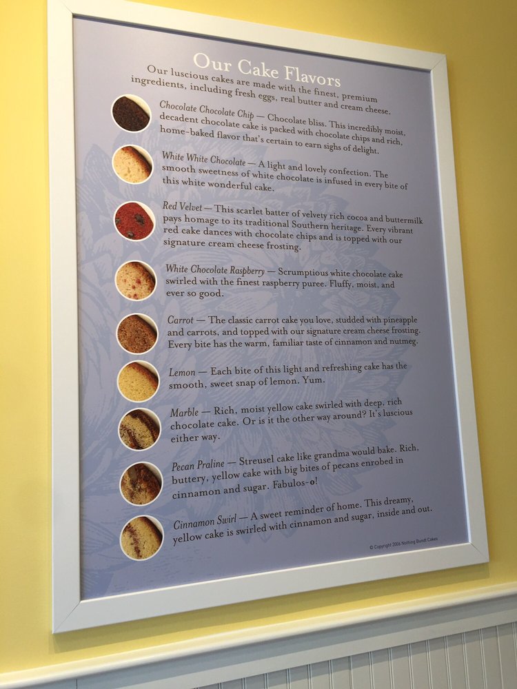 The cake flavors Yelp