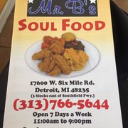 Mr B S Soul Food Detroit Mi Mr B S Soul Food Detroit Mi
