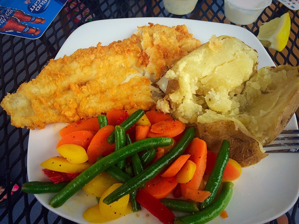 Friday fish fry, all you can eat fried haddock! It's SO