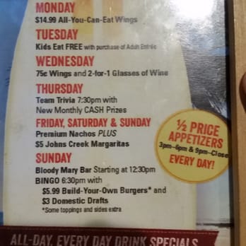 Hurricane wings coupons