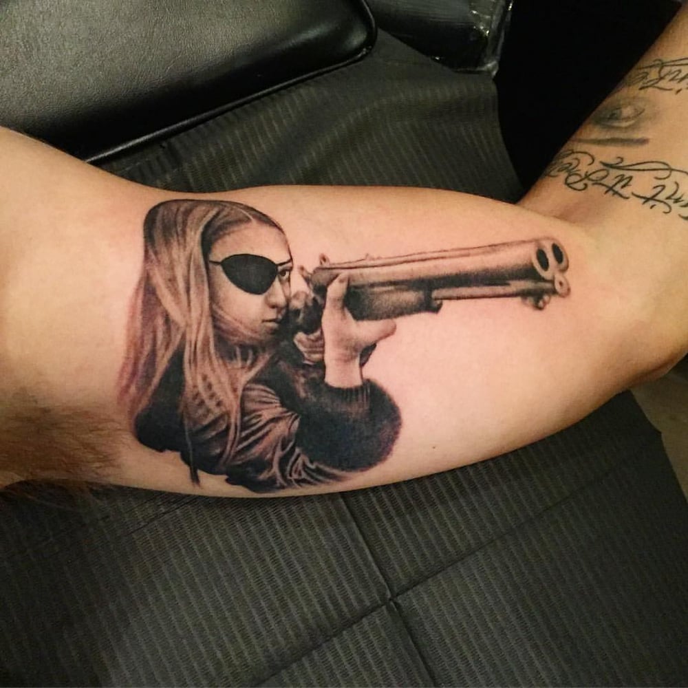 Tattoo by Justin Jakus - Christina Lindberg from the 1973 ...