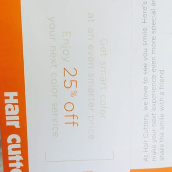 Discount coupons for hair cuttery
