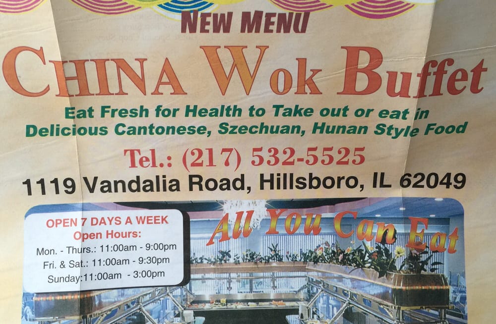 China Wok Chinese 1119 Vandalia Rd Hillsboro Il Restaurant Photo Of China Wok Hillsboro Il United States