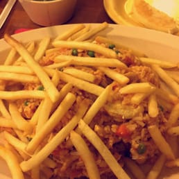 Arroz pollo brasa roja