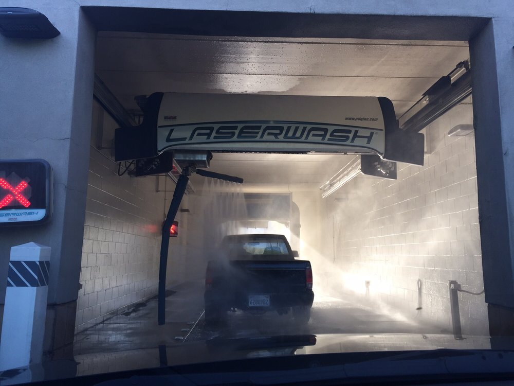 brushless car wash is the way to go. Your car�s shiny