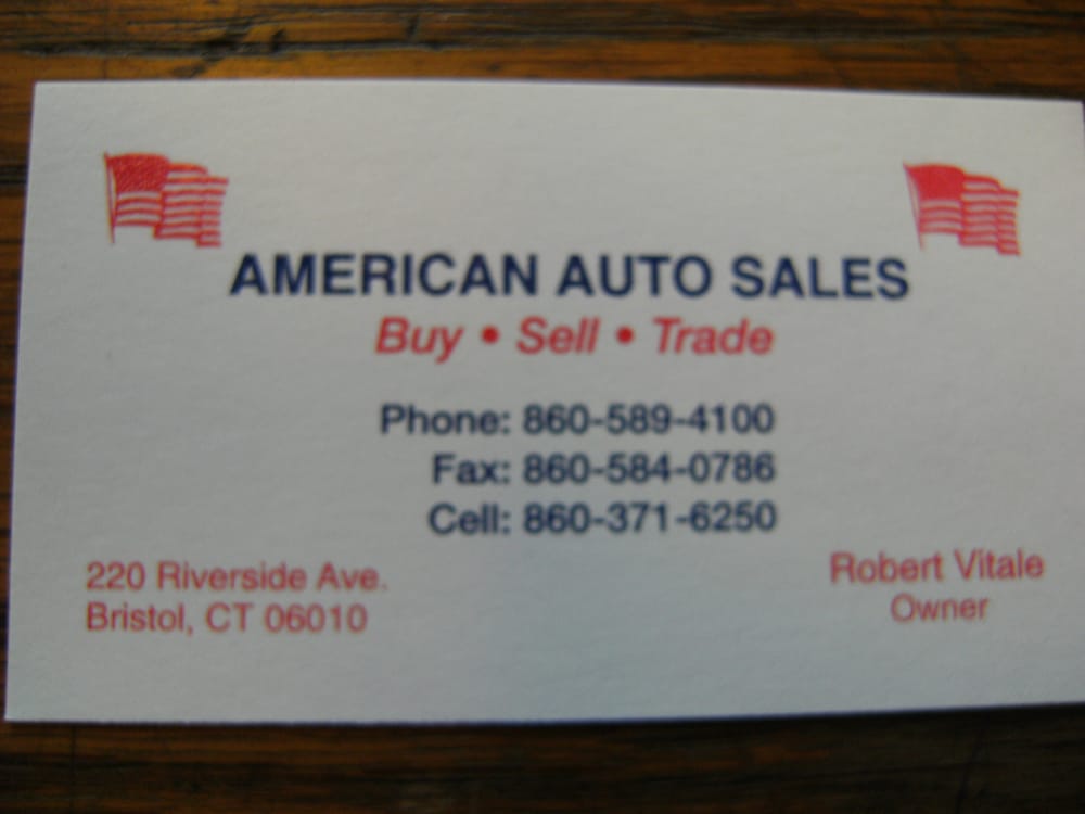 American Auto Sales Car Dealers 220 Riverside Ave, Bristol, CT