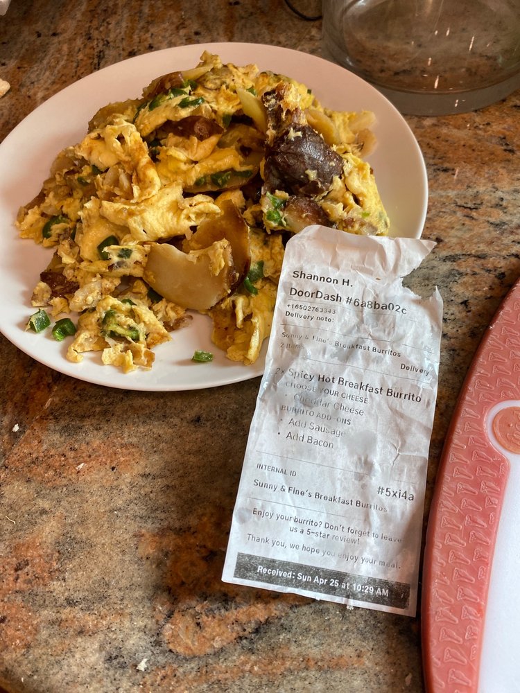 Sunny & Fine's Breakfast Burritos
