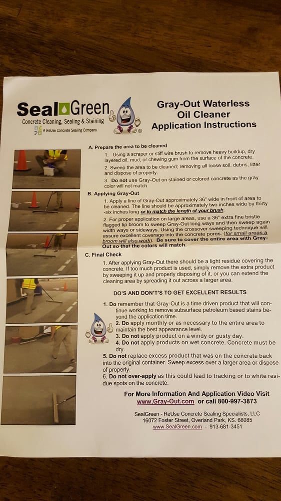 Sealgreen Reuse Concrete Sealing Masonry 16072 Foster Sealgreen Reuse Concrete