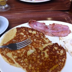 Photo of Le Croissant D'Or - Dublin, Republic of Ireland. Our pancakes, syrup and all!