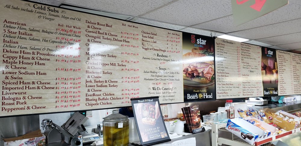 P O Of 5 Star Deli Grill Browns Mills Nj United States P O Of 5 Star Deli Grill Browns Mills Nj United States