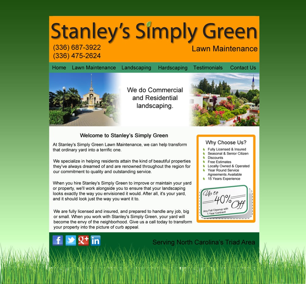 Stanley's Simply Green Lawn Maintenance