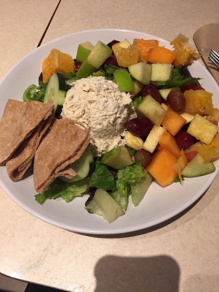Photo of Zoes Kitchen - Cumming, GA, United States. Chicken salad with fruit