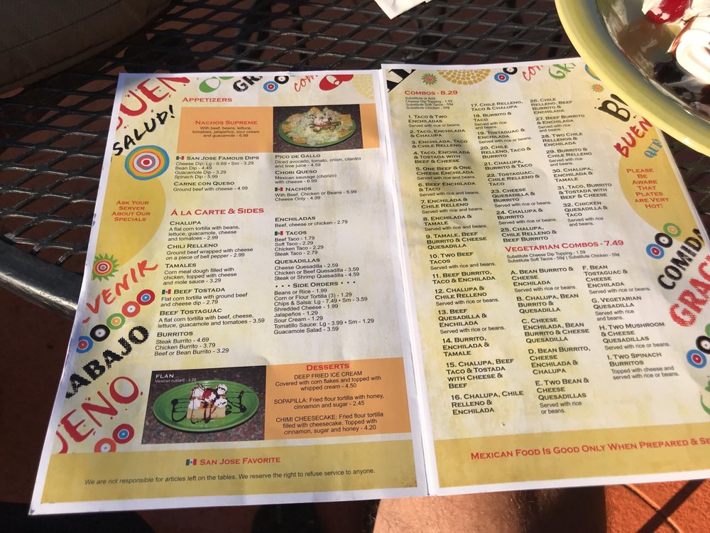 San Jose Restaurant 16 Reviews Mexican 410 E Columbia Ave