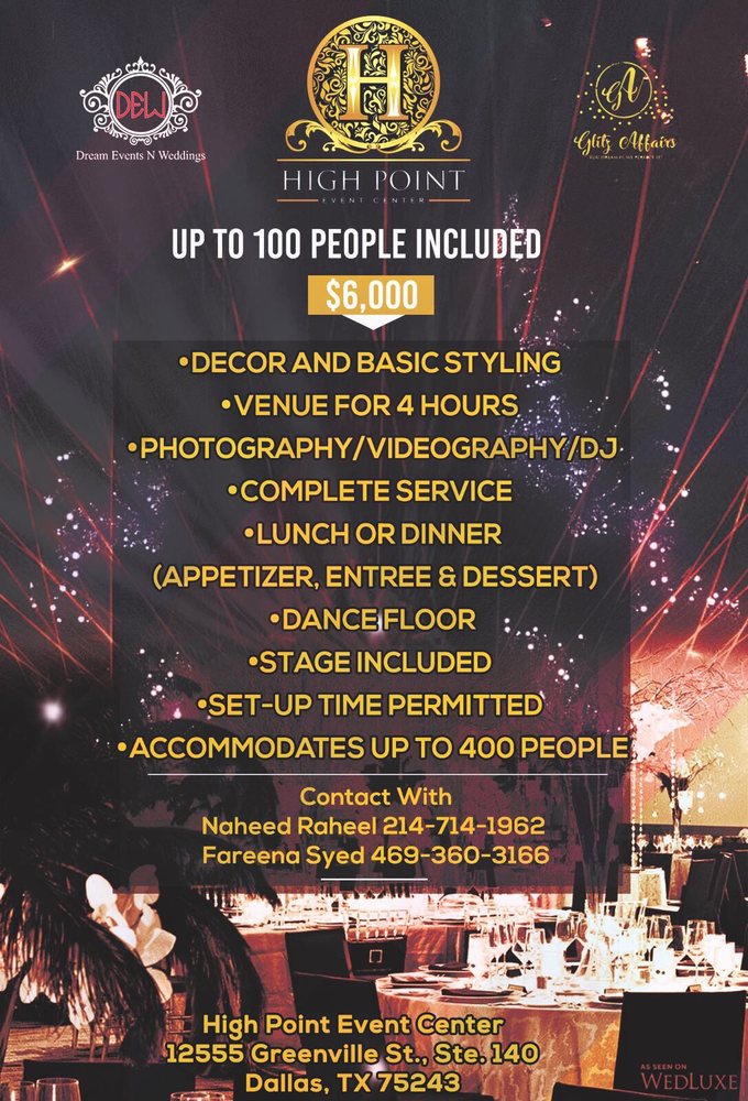 High Point Event Center Venues Spaces 12255 Greenville High Point Event Center Venues Spaces 12255 Greenville Ave Dallas Tx Phone Number Yelp