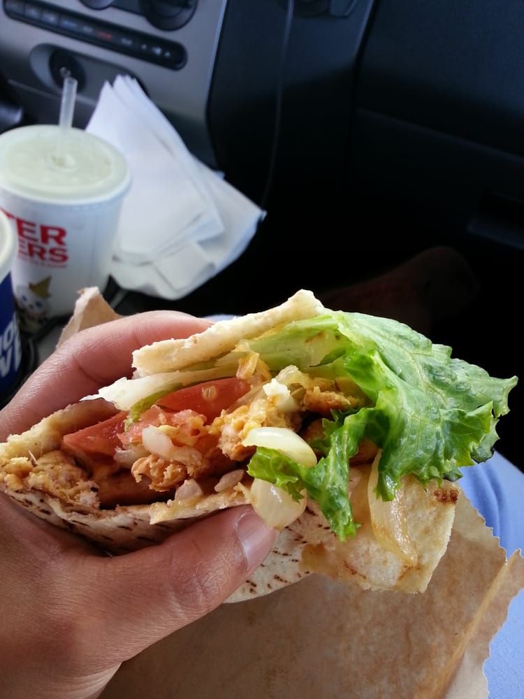 Chicken fajita pita Yelp