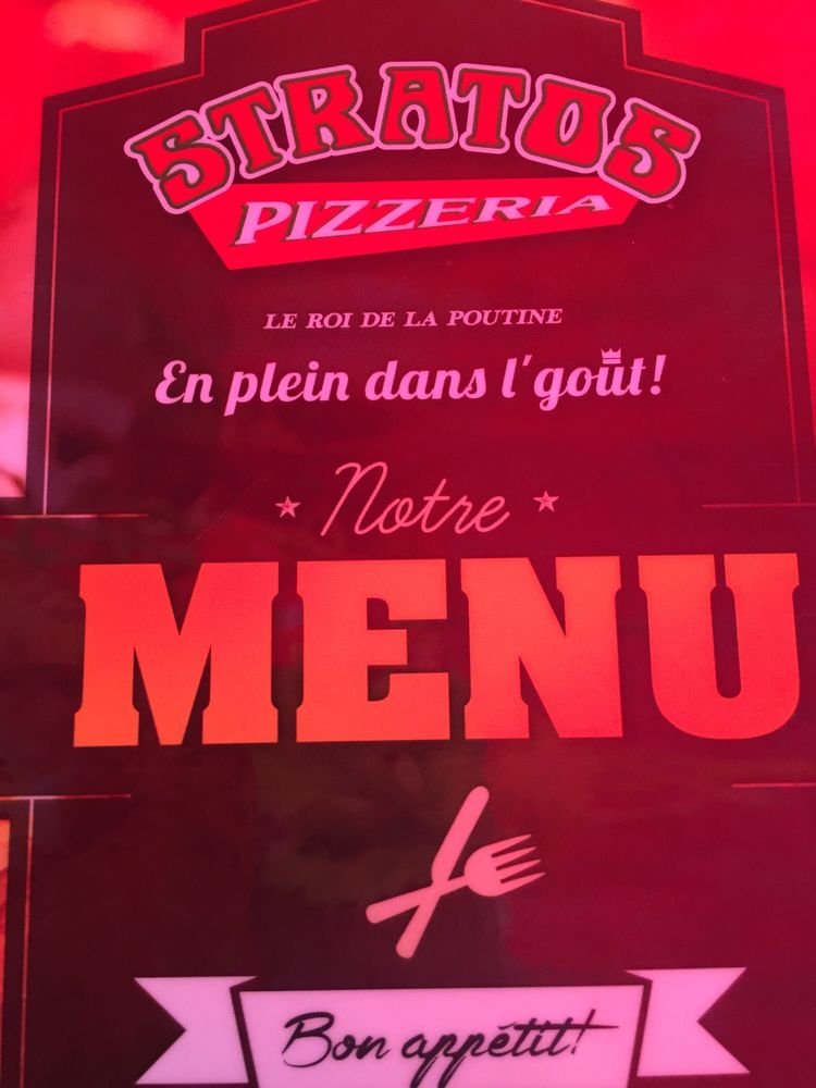 Stratos Pizzeria Pizza 10025 boulevard de l'Ormiere, Quebec City