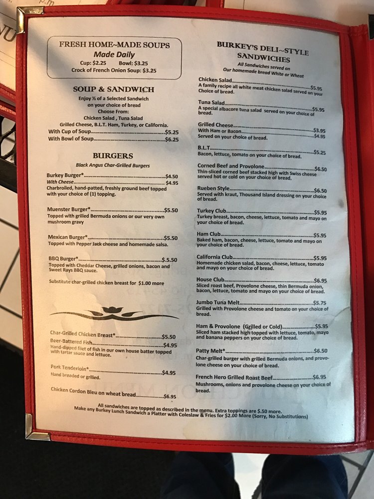 Online Menu Of Burkey Family Restaurant Restaurant Dayton Ohio