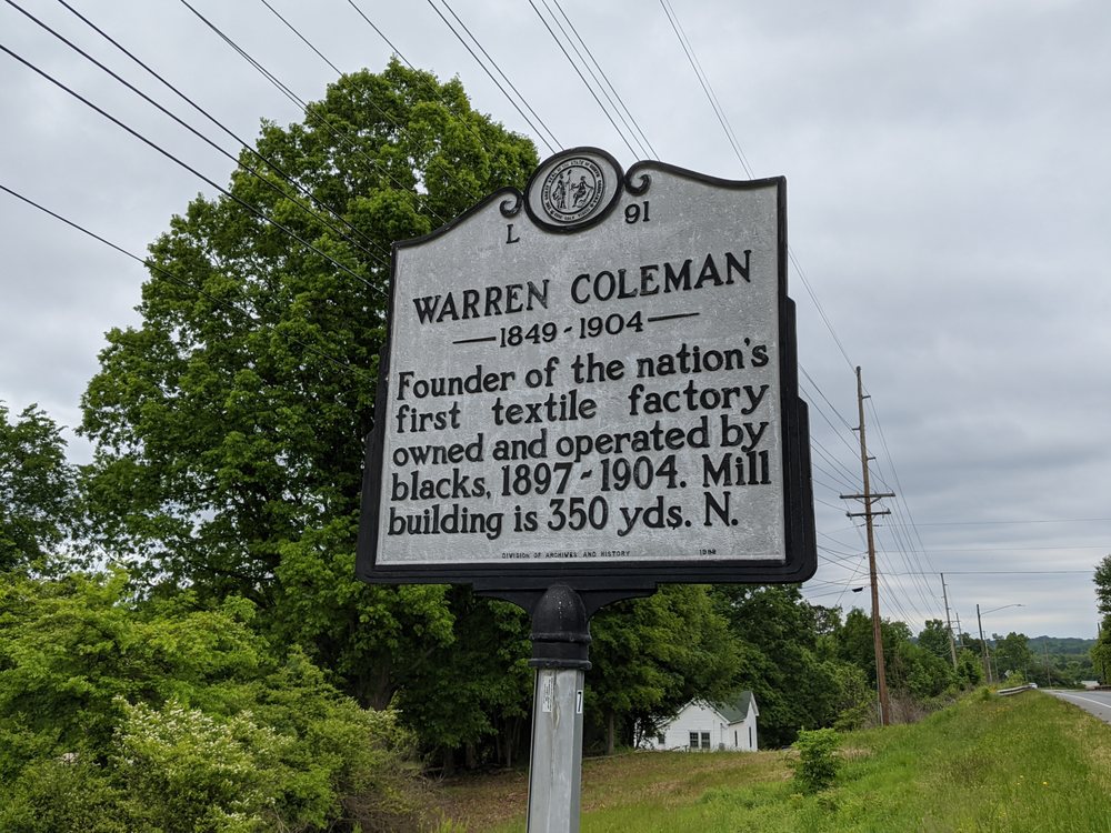 Warren Coleman Historical Marker