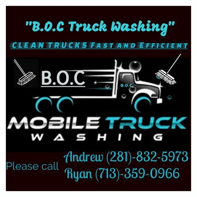 B. O. C. Truck Washing