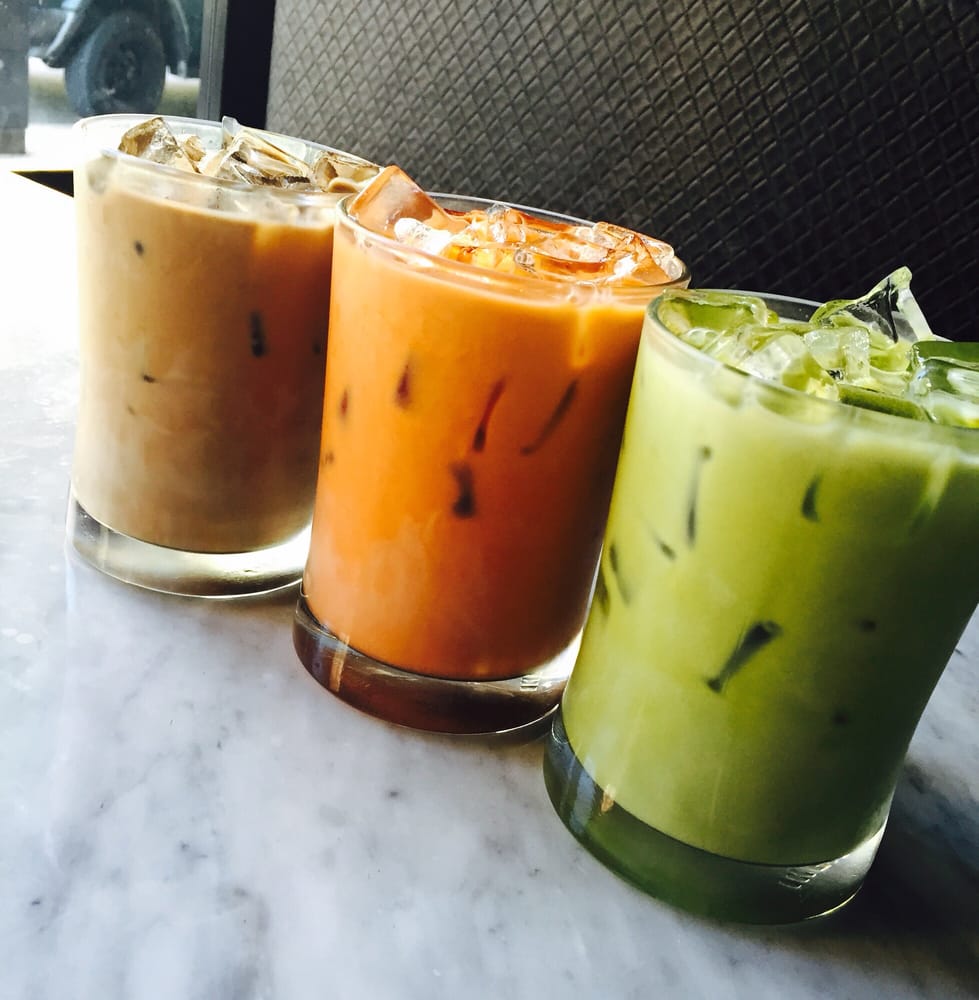 Thai Iced Coffee, Thai Iced Tea and Iced Green Tea Latte ...