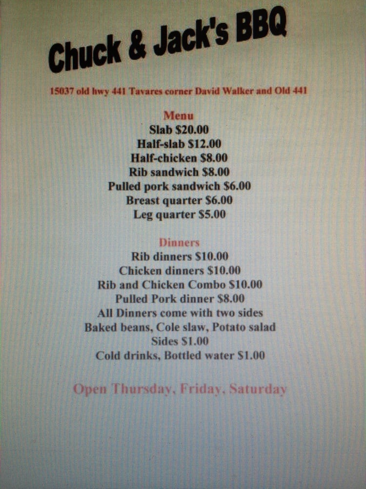 Chuck and Jacks BBQ Chuck and Jacks BBQ