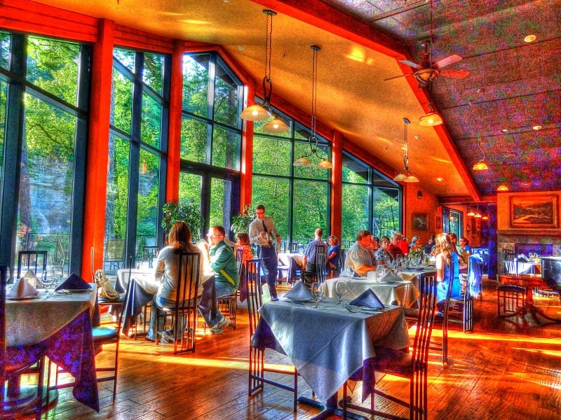 Dining room picture window, enhanced with software - Yelp