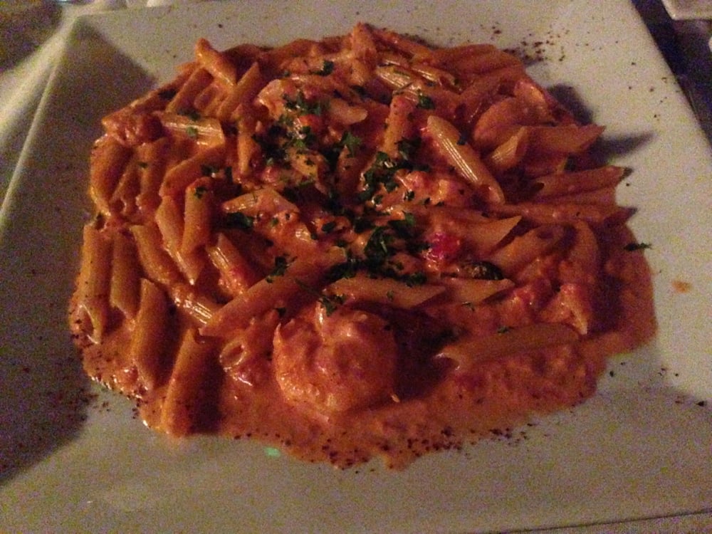 Penne a la vodka with shrimp! - Yelp