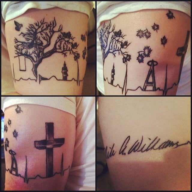 memorial tattoo for my dad wv state tree and specific memories memorial tattoo for my dad wv state tree and specific memories
