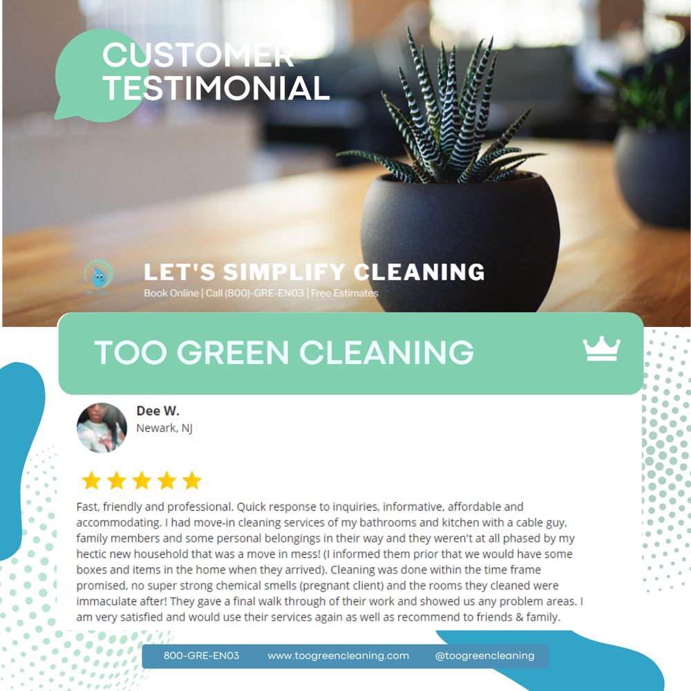 Too Green Cleaning