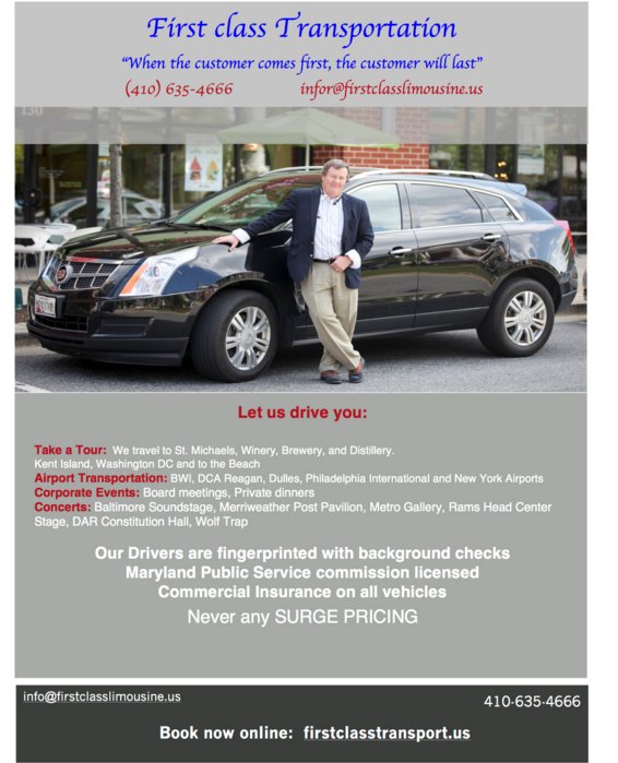 Annapolis First Class Airport Transportation