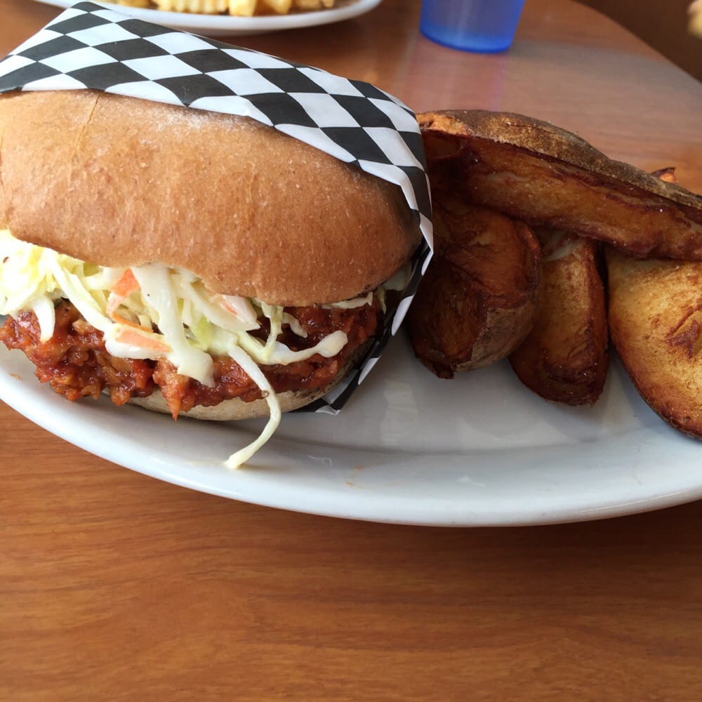 BBQ seitan sandwich with ju ju Yelp