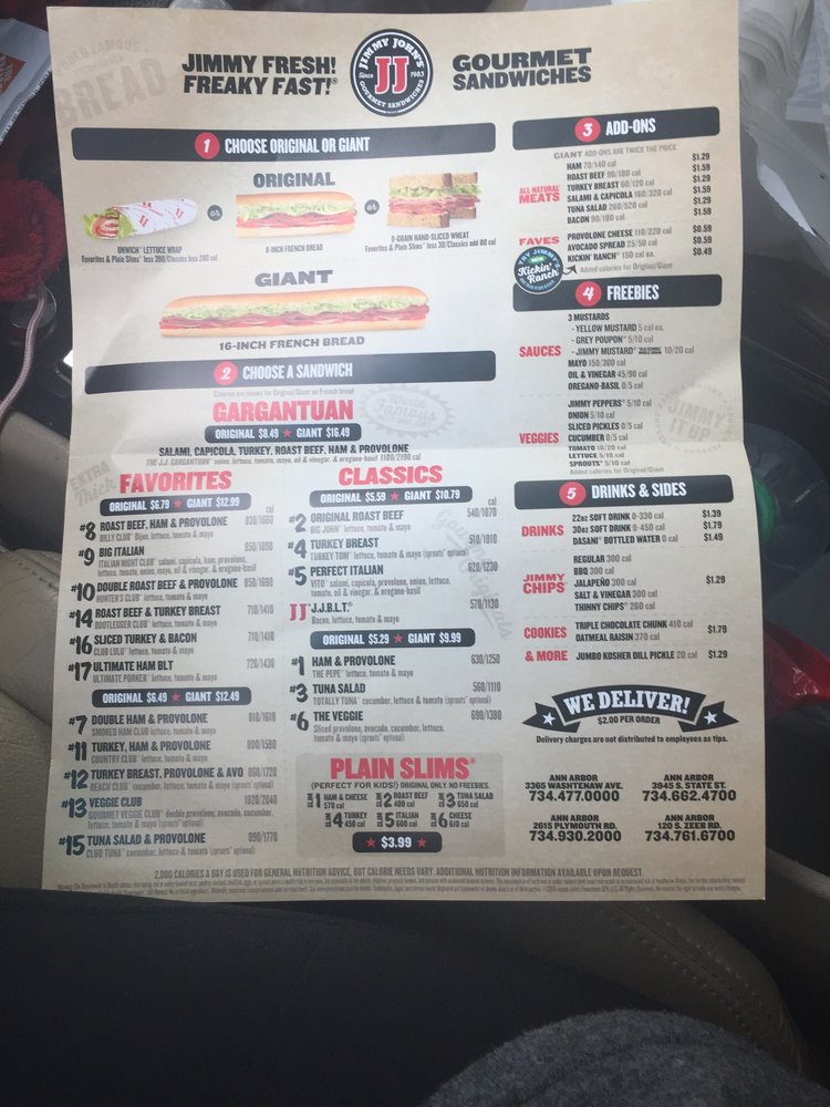 Jimmy John’s 11 Reviews Sandwiches 3945 S State St, Ann Arbor, MI