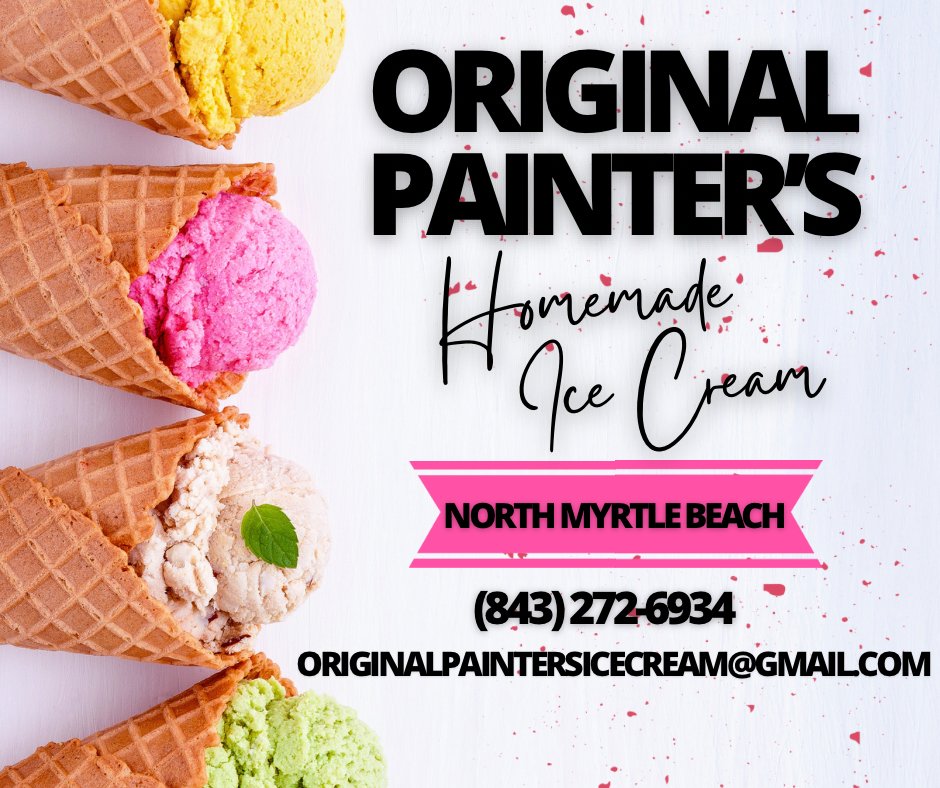 Original Painter's Homemade Ice Cream, North Myrtle Beach Roadtrippers