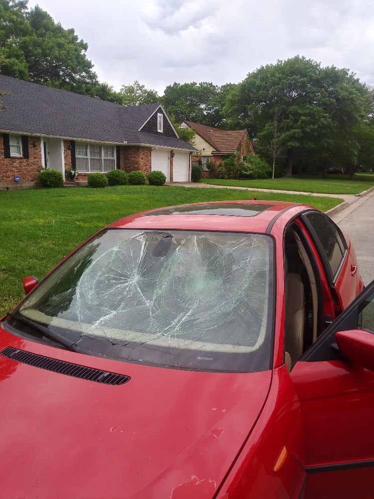 Abstract Auto Glass