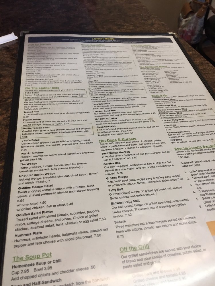 Goldies Restaurant Menu Naples Fl Goldies Restaurant Menu Naples Fl