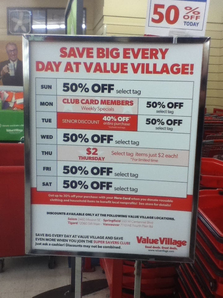 Value Village 39 Reviews Thrift Stores 12060 SW Main St, Tigard