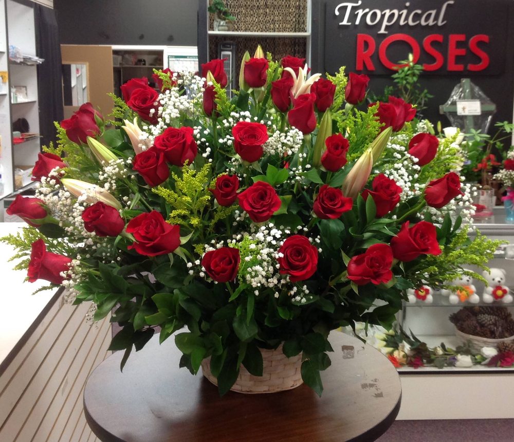 Tropical Roses 65 Photos Florists 5900 Sugarloaf Pkwy