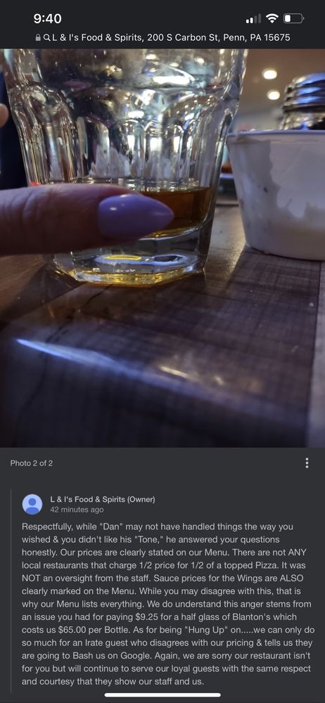 L & I's Food & Spirits