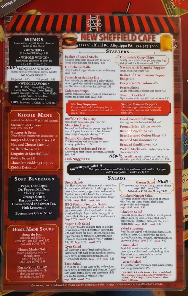 New Sheffield Cafe 10 Reviews Restaurants 2211 Sheffield Rd