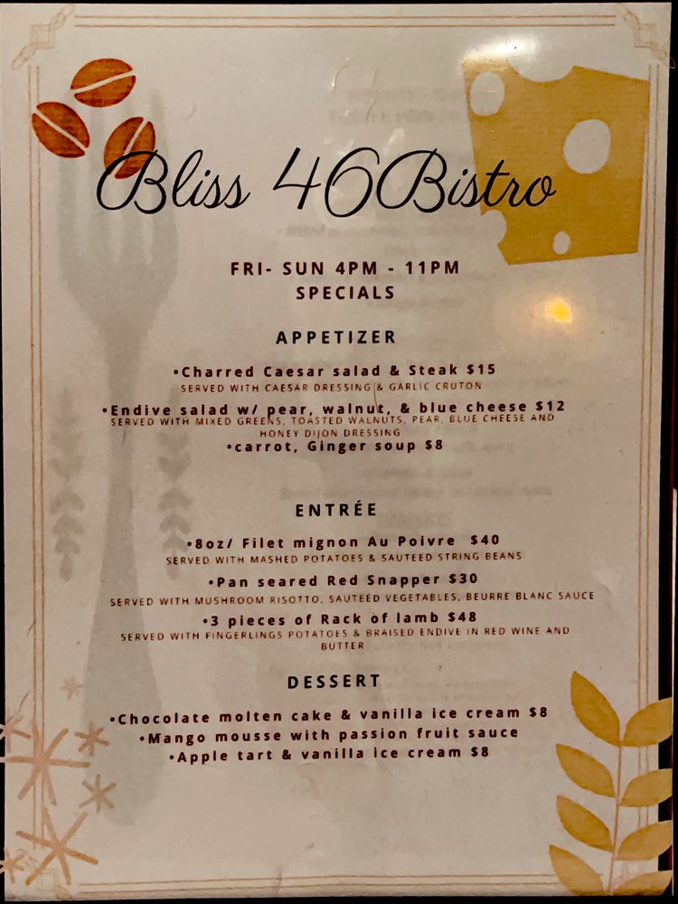Bliss 46 Bistro